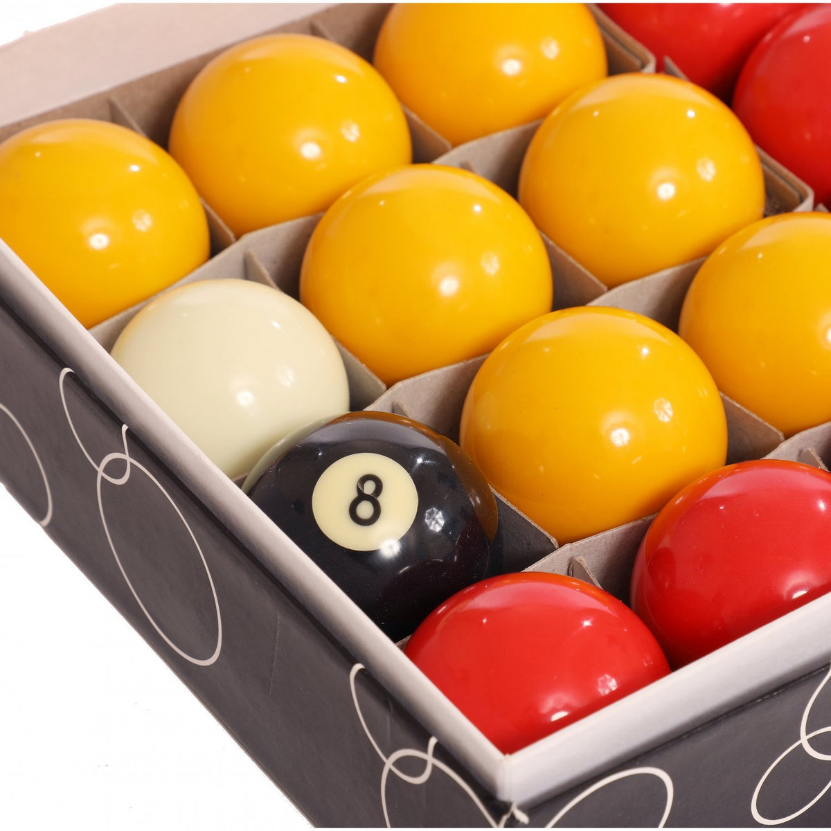 UK Regulation Full Size 16 Red & Yellow 8 Ball Set – Cuecorner