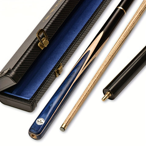 JIAN YING Professional Snooker & American Pool Cue Set – 3/4 Joint Handmade Cue, 57-Inch Length, 10.3mm Tip – Includes Case, Extender, Chalk & Spare Tip – Dual Game Use