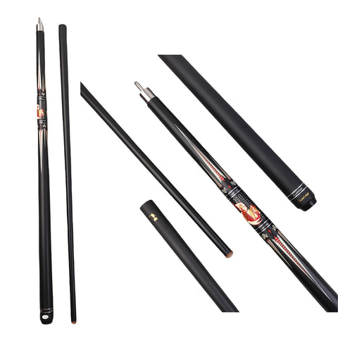 Professional Carbon Black Technology Billiard Cue – 19oz, 13mm Tip, High-Performance 1/2 Pool Cue