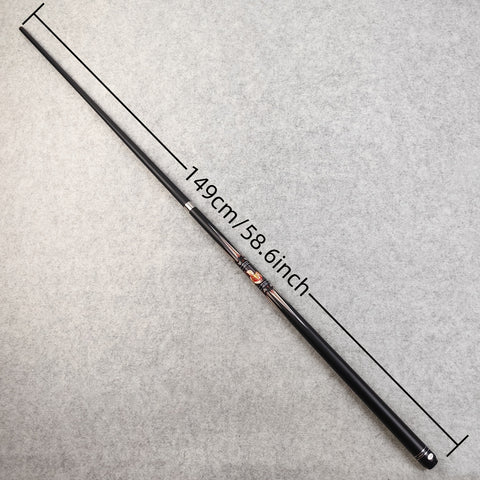 Professional Carbon Black Technology Billiard Cue – 19oz, 13mm Tip, High-Performance 1/2 Pool Cue