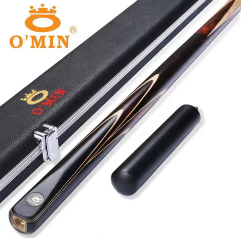 Omin Lingyun One-Piece 3/4 Handmade Snooker Pool Cue – Professional Cue Stick (9.5mm–10mm Tip)