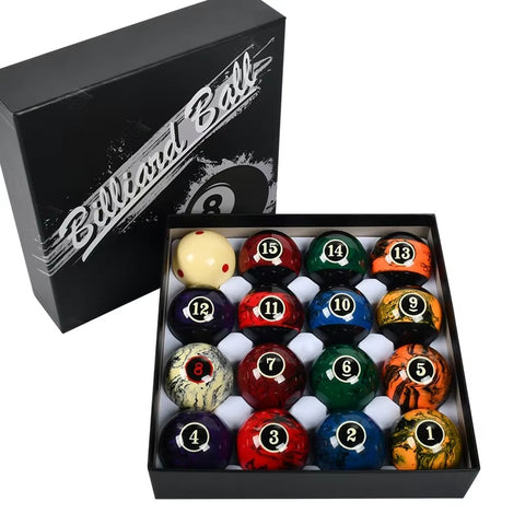 Prestige Series Marble Resin 16 Pieces American Billiard Balls – 57.2mm Professional Set