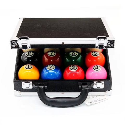 Premium 16-Piece 57mm Resin American Billiard Ball Set with Stylish Carrying Case – Ultimate Quality for Billiard Enthusiasts