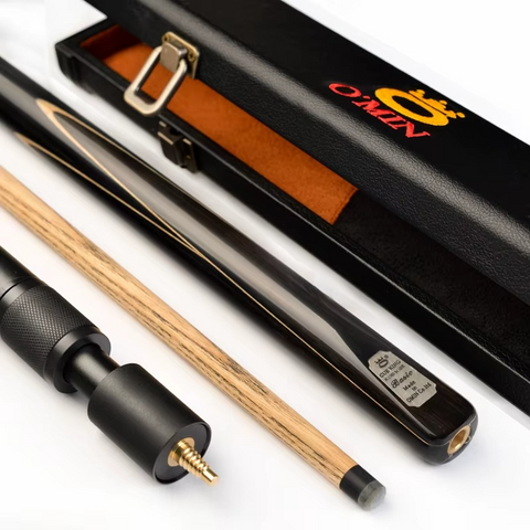 OMIN Secret White Assassin Professional Pool Cue with Case | 3/4 Split Design | 11.5mm Performance Tip