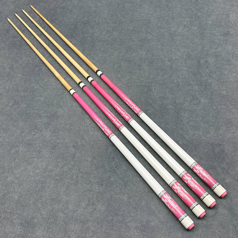 Elegant Pink Pool Cue Stick – Lightweight 19oz Wooden Billiard Cue with Glossy Finish and 11.5mm Tip