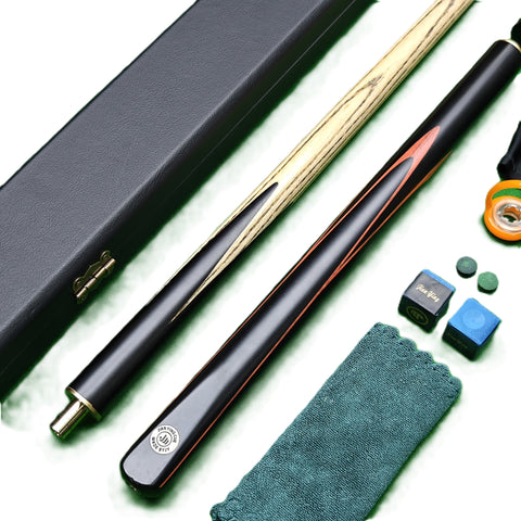 JIAN YING Premium 3/4 Snooker Cue Set – 57'' White Waxwood Cue with 10.3mm Tip, 18–20oz, Includes Case & Accessories for Advanced Players