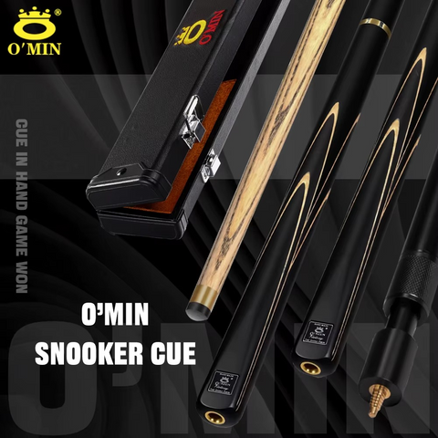 OMIN Victory Professional Snooker Cue & Premium Case | 3/4 Jointed | 9.5mm–10mm Tip
