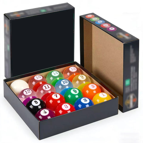 Crystal American Pool Balls Set | 57.2mm Phenolic Resin – Premium Quality