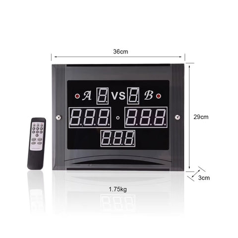 Play Smarter – Electronic Scoreboard for Billiards & Snooker With Easy Wireless Remote