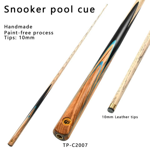 TP Handmade 57'' Solid Ash Snooker & Pool Cue — OnePiece Design with 10mm Pro Tip for Smooth, Precise Play