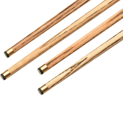 JIANYING 57'' One-Piece Snooker Cue (17oz–20oz) – Premium Ash Wood Shaft, 10.2mm Tip With Extension