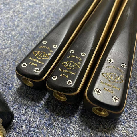 SLP Premium Ash Wood One-Piece Snooker Cue — 146cm, 9/10mm Tip With Extension, Pro-Level Precision