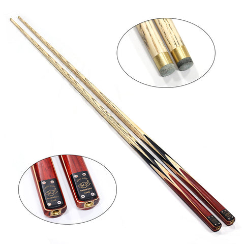 SLP Premium Ash Wood One-Piece Snooker Cue — 146cm, 9/10mm Tip With Extension, Pro-Level Precision