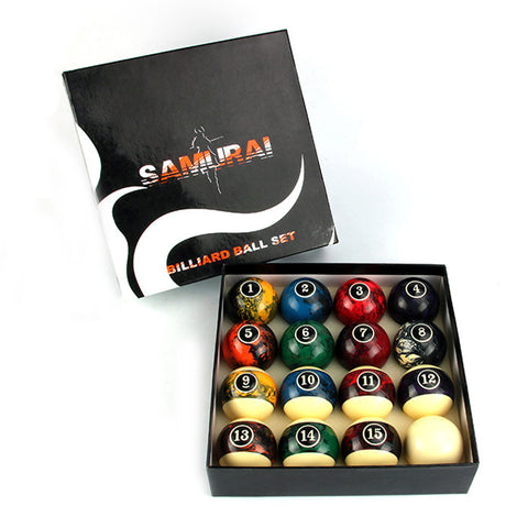 SAMURAI Premium Marbleized American Billiard Ball Set 57.2mm